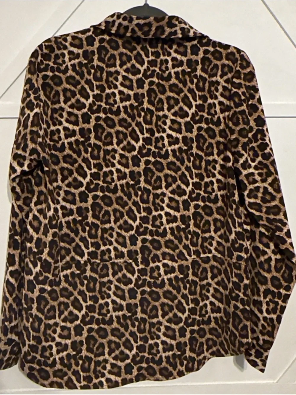 Michael Kors Leopard Print Button-Down Shirt - Brown/Black/Cream